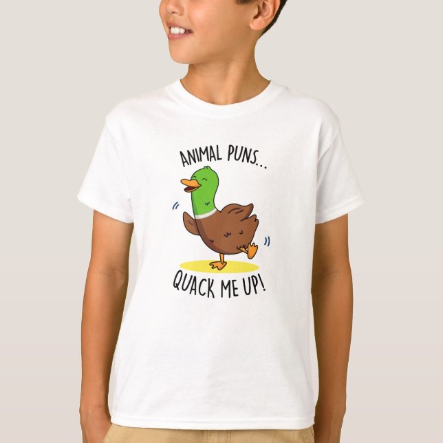 Camiseta Animal Puns Me Enche Engraçado Pun (Frente)