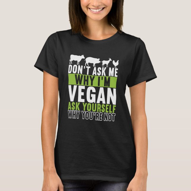Camiseta Animal Rights Vegan Vegetarian  6 (Frente)