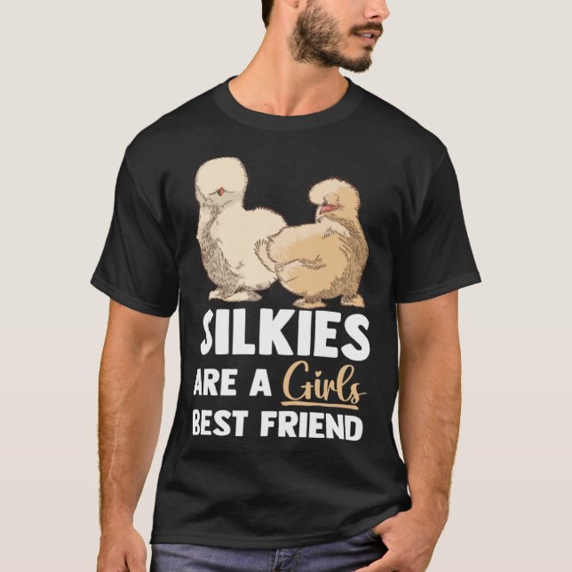Camiseta Animal Silkie Chicken Mom Silky Chicken Farmer (Frente)