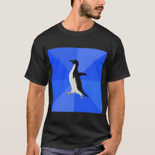 Camiseta Animal social inábil Meme do conselho do pinguim