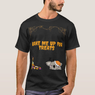 Camiseta Animal sonolento pronto para os doces de Halloween
