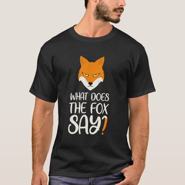 Camiseta Animal What Does The Fox Says Foxes Meme (Frente)