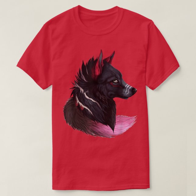 Camiseta animal wolf face wolves tee howling magical wolves (Frente do Design)