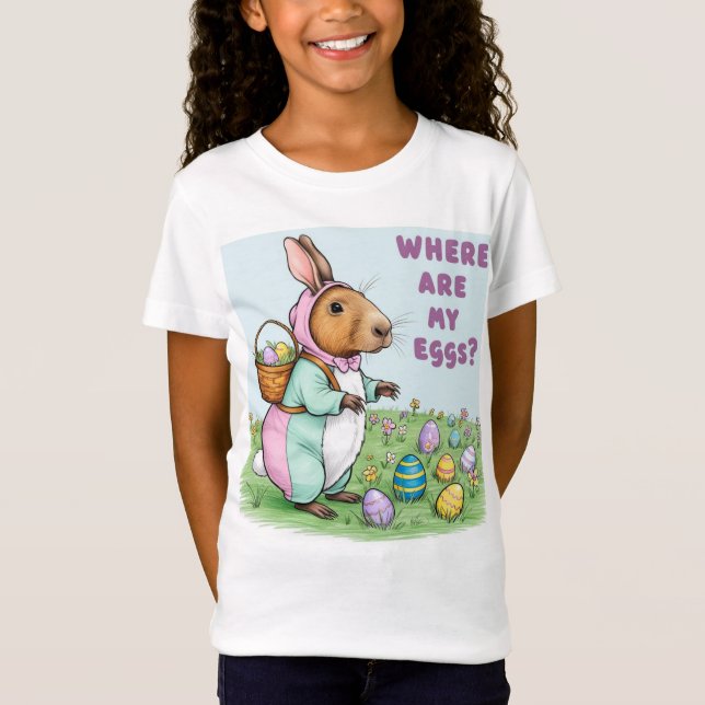 Camiseta Animales adorables – Pascua divertida (Frente)