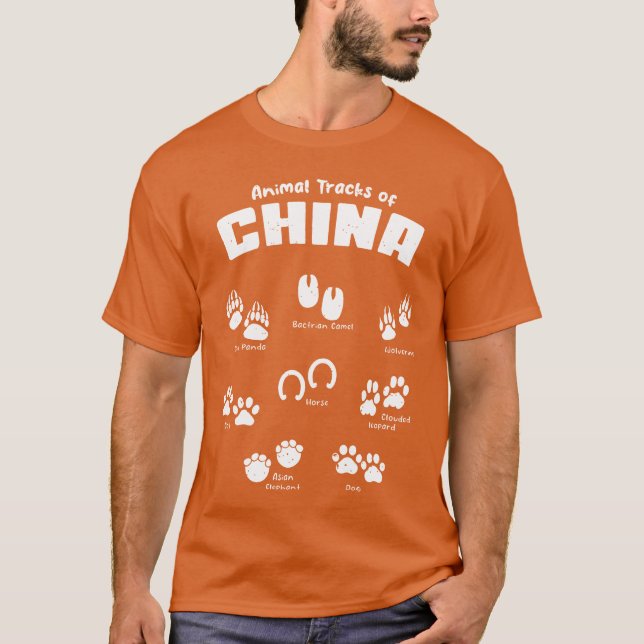 Camiseta Animalracks China Footprints retro (Frente)