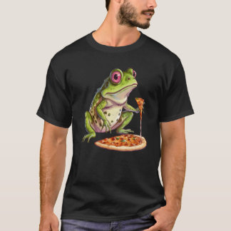 Camiseta animals and fast food pizza Frog