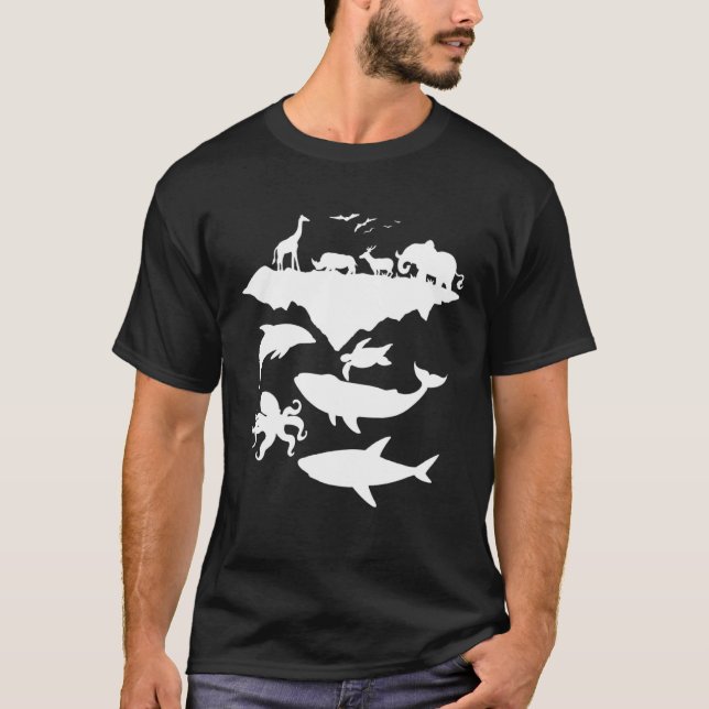 Camiseta Animals Of The World Wildlife Conservation (Frente)