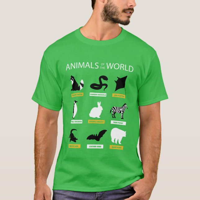 Camiseta Animals Ofhe World Meme Rare Animals girl (Frente)