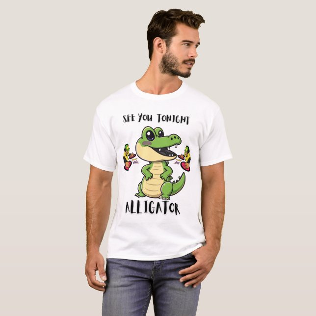 Camiseta Animals Party Alligator (Frente Completa)