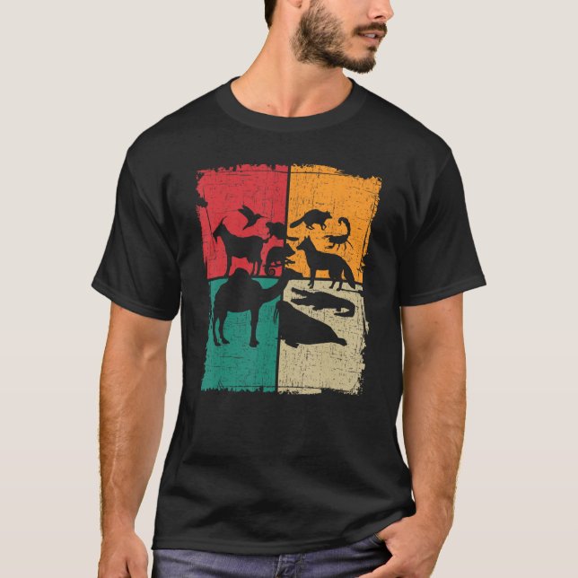 Camiseta Animals Retro Vintage 70s 80s Style (Frente)