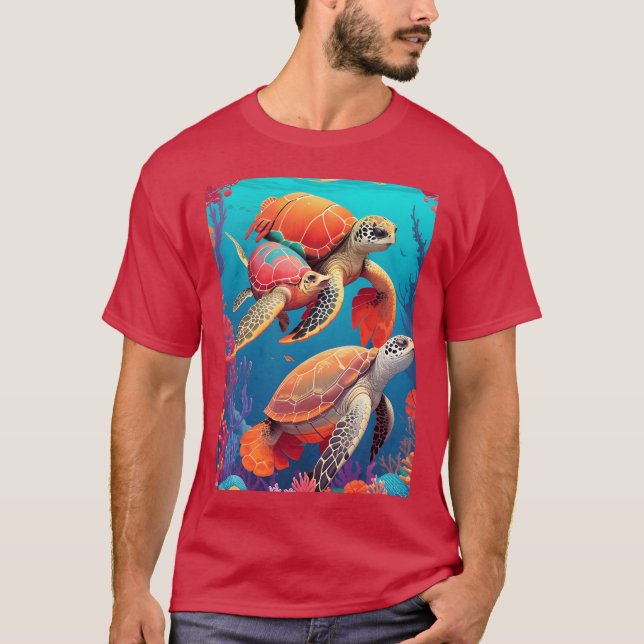 Camiseta Animalurtle Pet menino (Frente)