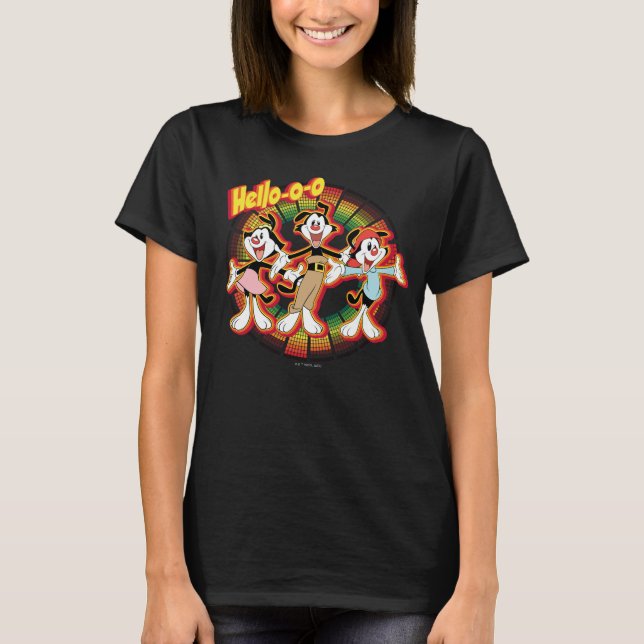 Camiseta Animaniacs | Gráfico do Equalizador Retroativo Alô (Frente)