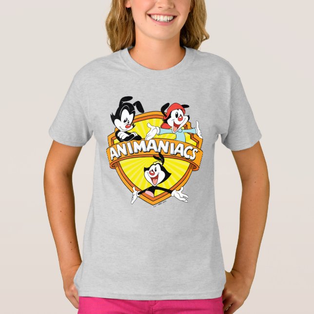 Camiseta Animaniacs | Warner Brothers & Sister WB Shield (Frente)