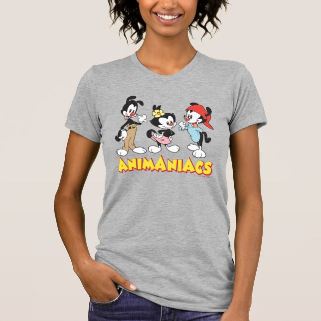 Camiseta Animaniacs | Yakko, Dot e Wakko Permanente (Frente)