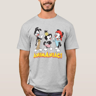 Camiseta Animaniacs Yakko, Dot e Wakko Permanente