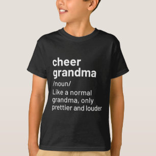 Camiseta Animar Avó Preta Definição Cheerleading