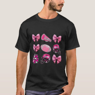 Camiseta Animar Cute Coquette Arco Péll Conscientização do