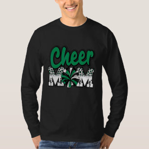 Camiseta Animar Mãe Verde Preto Branco Leopardo Letras Anim