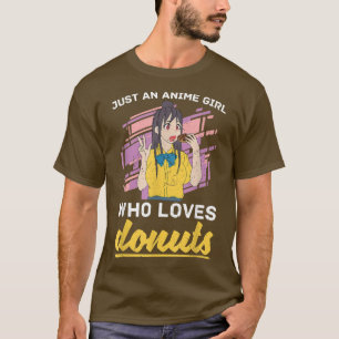 Camiseta Animas Japonesas Meninas Rosquinhas Sobre Manga Ot