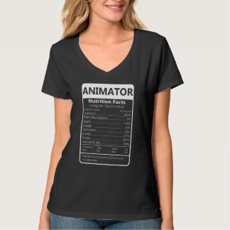 Camiseta ANIMATOR Nutrition Facts Sarcastic Graphic
