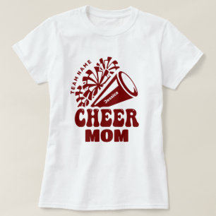 Camiseta Anime a mãe com o nome personalizado da equipe e o