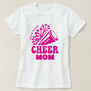 Camiseta Anime a mãe com o nome personalizado da equipe e o