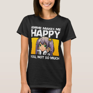 Camiseta Anime Art For Women Teen Girls Anime Merch Ani