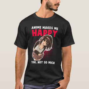 Camiseta Anime Art For Women Teen Girls Anime Merch Ani