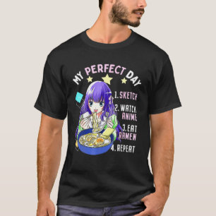 Camiseta Anime Art For Women Teen Girls Anime Merch Ramen A