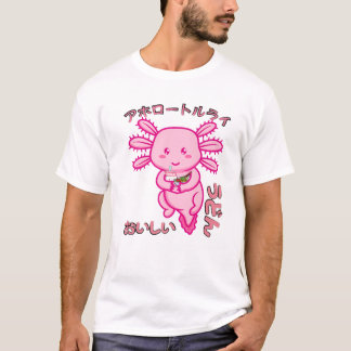 Camiseta Anime Art Merch Amam Mulheres Meninas Vintage Axol