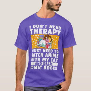 Camiseta Anime Art para Meninas Adolescentes Mulheres Merch