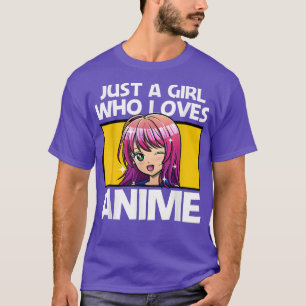 Camiseta Anime Art Para Mulheres Adolescentes Animes Merch 