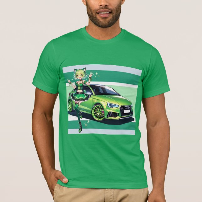 Camiseta Anime Audi RS3 (Frente)