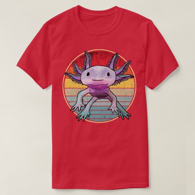 Camiseta Anime Axolotl Waifu Que Ama Anime Ramen E Sketc (Frente do Design)