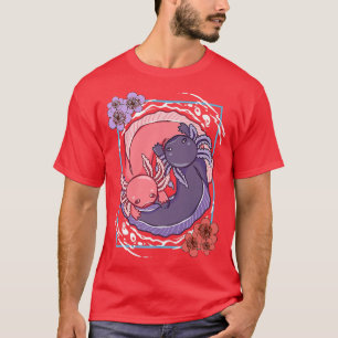 Camiseta Anime Axolotl Waifu Que Ama Anime Ramen E Sketc
