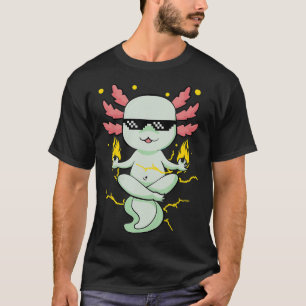 Camiseta Anime Axolotl Waifu Que Ama Anime Ramen E Sketc