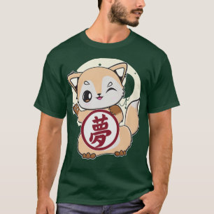 Camiseta Anime Bonita Com Dream Kanji E Cultura Japonesa