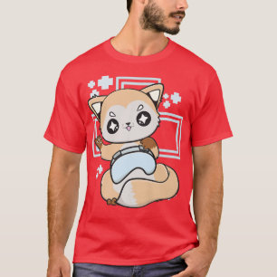 Camiseta Anime Bonita Com Jogo Para Jogador De Computador E