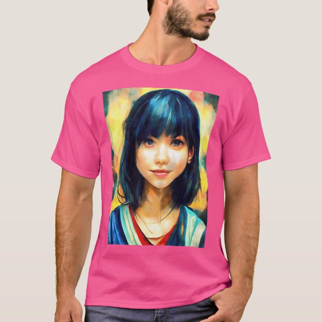 Camiseta Anime bonitinho japonês (Frente)