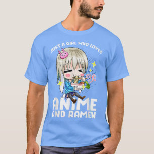 Camiseta Anime Bonito, apenas uma garota que ama anime e RA