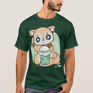 Camiseta Anime Bonito Com Boba E Leite De Pérolas Tea 529