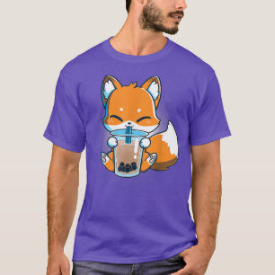 Camiseta Anime Bonito Do Bebendo Boba Kawaii Japonês Do Bob