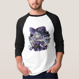 Camiseta Anime/Bruxa/halloween
