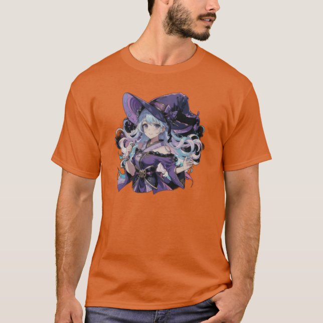Camiseta Anime/Bruxa/halloween (Frente)
