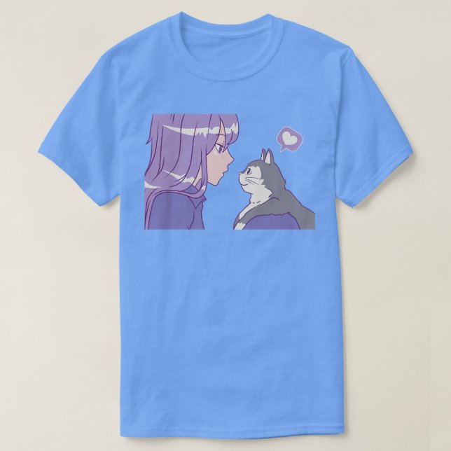 Camiseta Anime Cat Anime Coisas (Frente do Design)