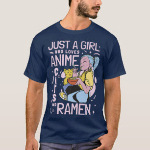 Camiseta Anime Cats & Ramen Girl Japão