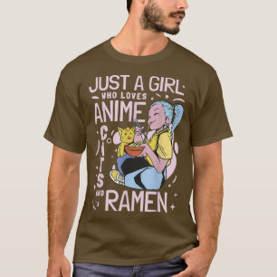 Camiseta Anime Cats & Ramen Girl Japão