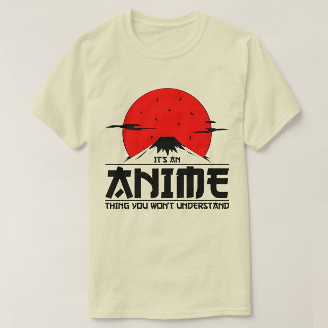 Camiseta Anime Coisa que você não vai entender Legal otaku  (Frente do Design)