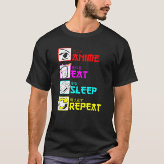 Camiseta Anime Coma Sono Repita Engraçado Manga Japonês Jap
