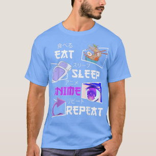 Camiseta Anime da série de anime olha manga Japão come papa